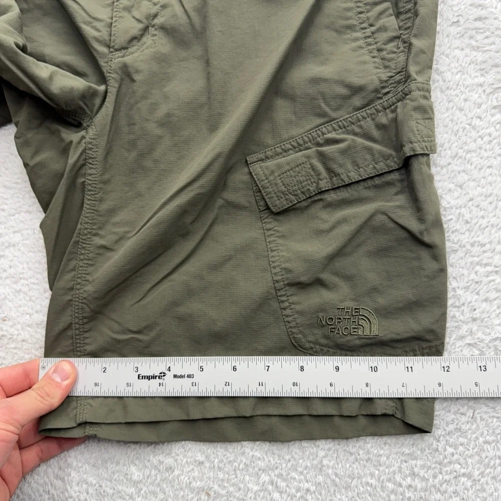 The‎ North Face Mens Horizon Cargo Shorts Olive Green Hiking Ripstop Size 32